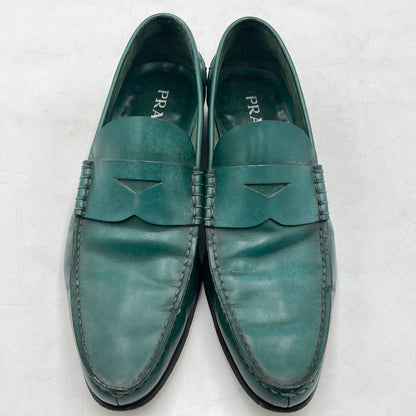 【中古品】【メンズ】 PRADA プラダ CORDVAN ABETE LOAFER 2D0080 コードバン アベテ ローファー 靴 シューズ 183-260926-yo-02-teih サイズ：7 1/2 カラー：グリーン 万代Net店