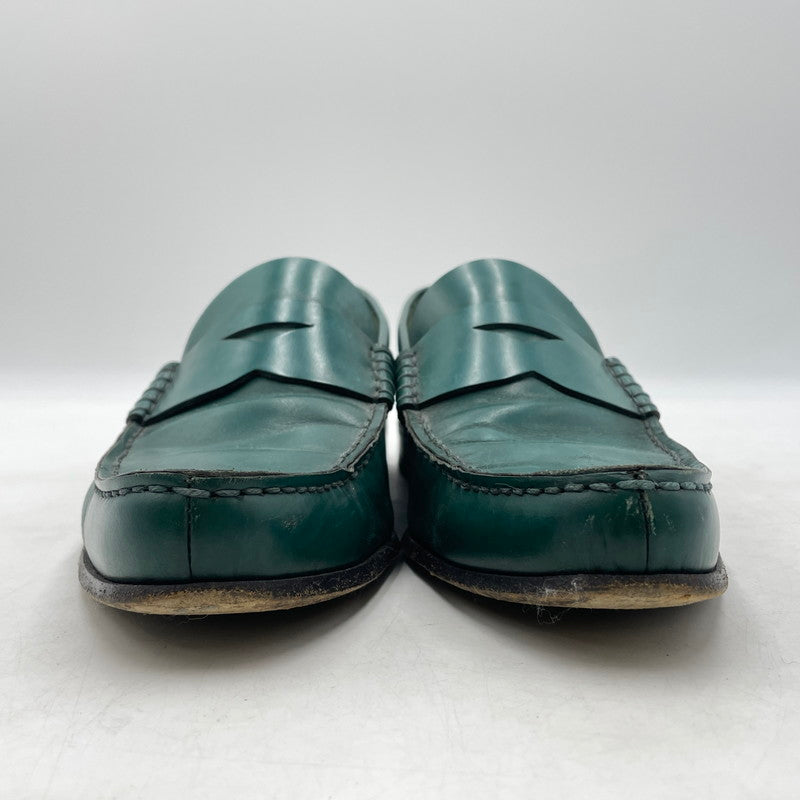 【中古品】【メンズ】 PRADA プラダ CORDVAN ABETE LOAFER 2D0080 コードバン アベテ ローファー 靴 シューズ 183-260926-yo-02-teih サイズ：7 1/2 カラー：グリーン 万代Net店