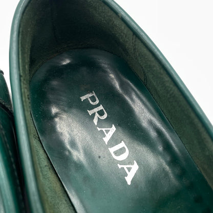 【中古品】【メンズ】 PRADA プラダ CORDVAN ABETE LOAFER 2D0080 コードバン アベテ ローファー 靴 シューズ 183-260926-yo-02-teih サイズ：7 1/2 カラー：グリーン 万代Net店