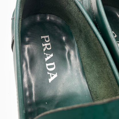 【中古品】【メンズ】 PRADA プラダ CORDVAN ABETE LOAFER 2D0080 コードバン アベテ ローファー 靴 シューズ 183-260926-yo-02-teih サイズ：7 1/2 カラー：グリーン 万代Net店