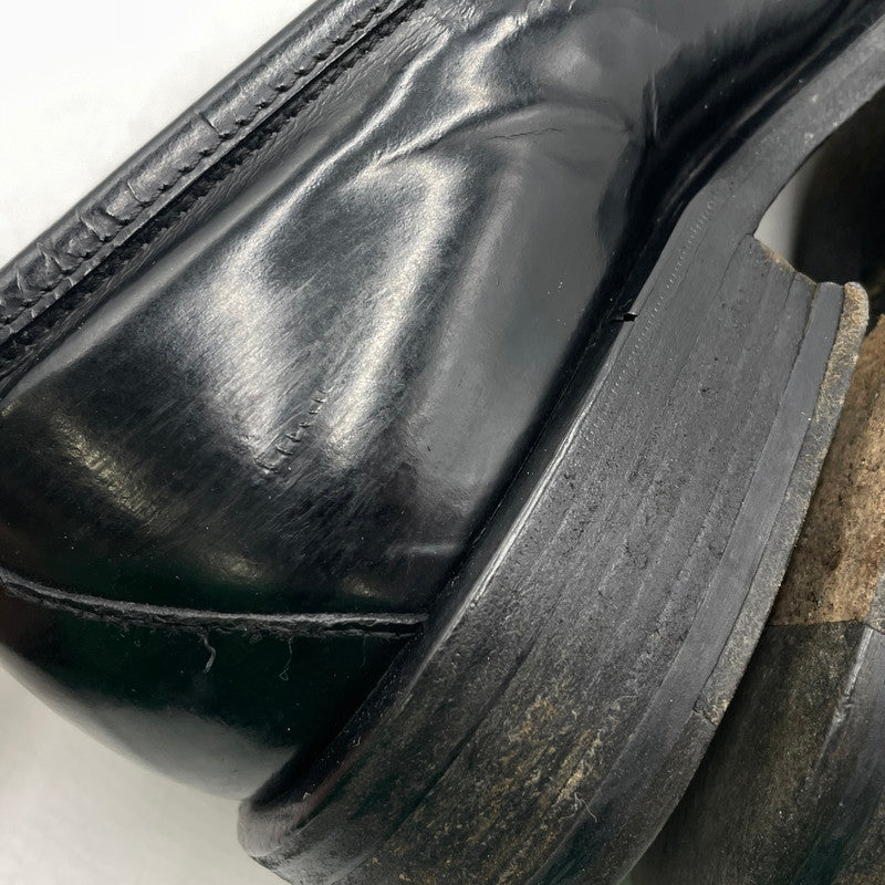【現状渡し品】【メンズ】 GUCCI グッチ 11002 スクエアトゥ シェリーライン ホースビット ローファー 靴 シューズ 183-260926-yo-01-teih サイズ：42E カラー：ブラック 万代Net店