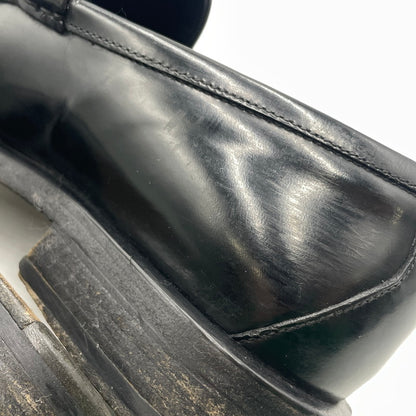 【現状渡し品】【メンズ】 GUCCI グッチ 11002 スクエアトゥ シェリーライン ホースビット ローファー 靴 シューズ 183-260926-yo-01-teih サイズ：42E カラー：ブラック 万代Net店