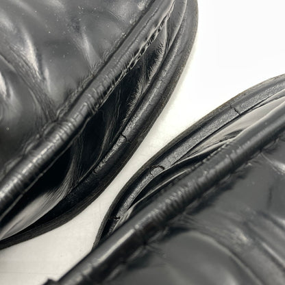 【現状渡し品】【メンズ】 GUCCI グッチ 11002 スクエアトゥ シェリーライン ホースビット ローファー 靴 シューズ 183-260926-yo-01-teih サイズ：42E カラー：ブラック 万代Net店