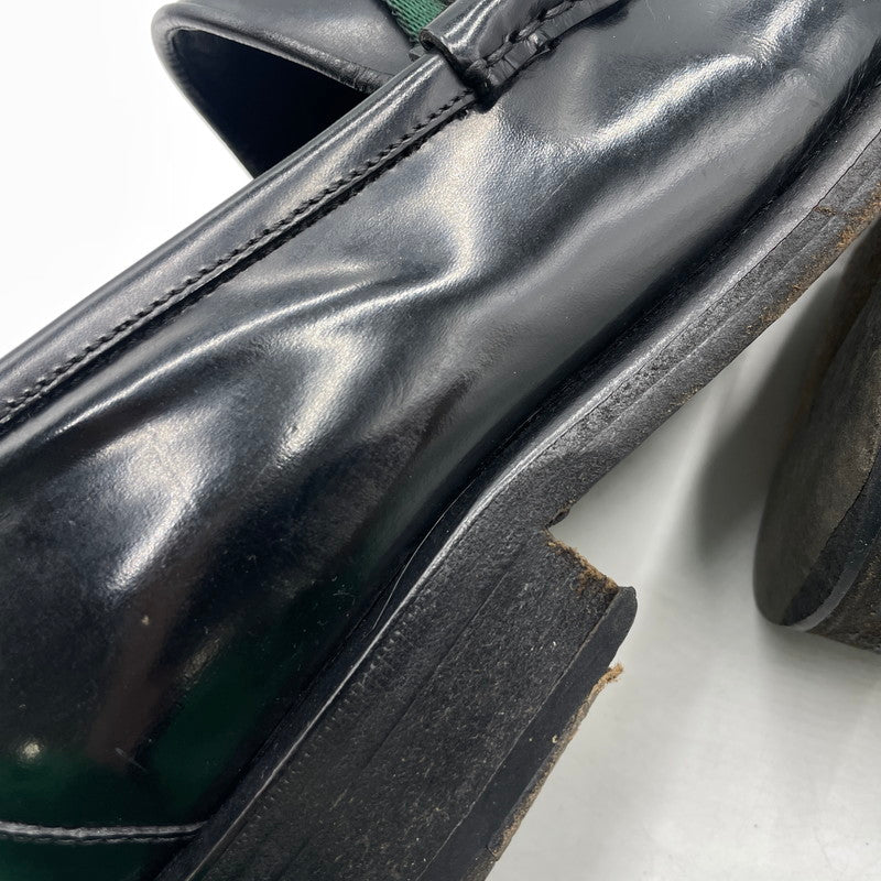 【現状渡し品】【メンズ】 GUCCI グッチ 11002 スクエアトゥ シェリーライン ホースビット ローファー 靴 シューズ 183-260926-yo-01-teih サイズ：42E カラー：ブラック 万代Net店