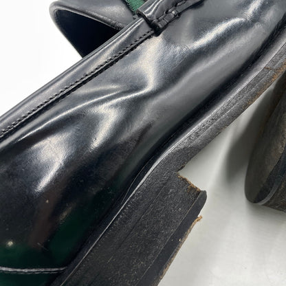 【現状渡し品】【メンズ】 GUCCI グッチ 11002 スクエアトゥ シェリーライン ホースビット ローファー 靴 シューズ 183-260926-yo-01-teih サイズ：42E カラー：ブラック 万代Net店