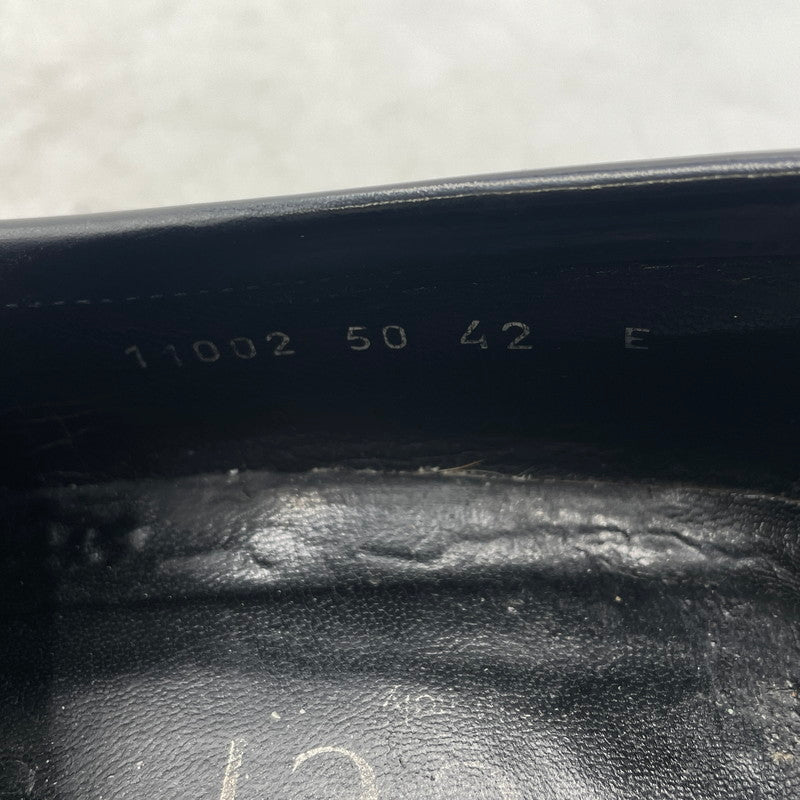 【現状渡し品】【メンズ】 GUCCI グッチ 11002 スクエアトゥ シェリーライン ホースビット ローファー 靴 シューズ 183-260926-yo-01-teih サイズ：42E カラー：ブラック 万代Net店