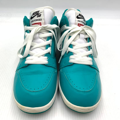 【中古品】【メンズ】 NIKE SB ナイキエスビー × Supreme シュプリーム 別注 コラボ AIR FORCE 2 LOW AA0871-313 エアフォース2 ロー スニーカー 靴 シューズ 160-261002-ko-06-teih サイズ：27.5cm カラー：ニューエメラルド 万代Net店