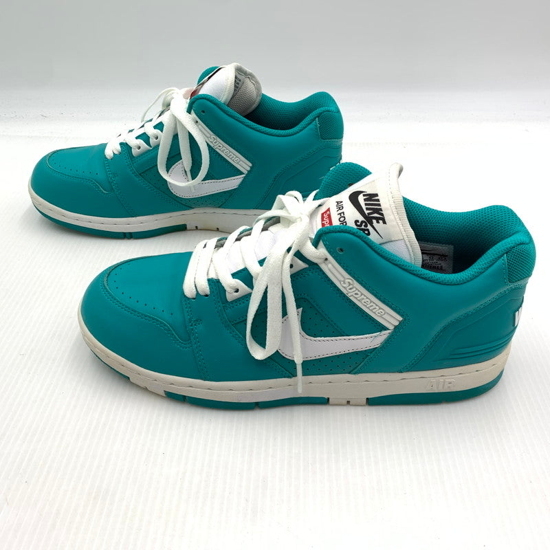 【中古品】【メンズ】 NIKE SB ナイキエスビー × Supreme シュプリーム 別注 コラボ AIR FORCE 2 LOW AA0871-313 エアフォース2 ロー スニーカー 靴 シューズ 160-261002-ko-06-teih サイズ：27.5cm カラー：ニューエメラルド 万代Net店