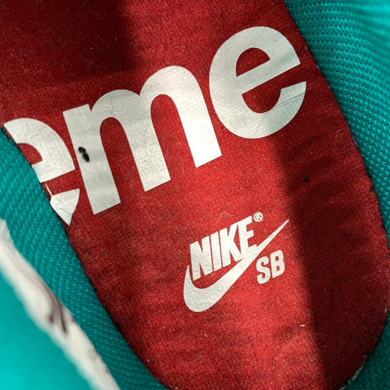 【中古品】【メンズ】 NIKE SB ナイキエスビー × Supreme シュプリーム 別注 コラボ AIR FORCE 2 LOW AA0871-313 エアフォース2 ロー スニーカー 靴 シューズ 160-261002-ko-06-teih サイズ：27.5cm カラー：ニューエメラルド 万代Net店