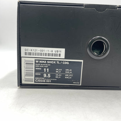 【中古品】【メンズ】 NIKE ナイキ × COMME DES GARCONS コムデギャルソン 別注コラボ W NIKE SHOX TL CDG CJ0546-001 ウィメンズ ショックス スニーカー 靴 シューズ 160-260926-yo-05-teih サイズ：27.5cm カラー：ブラック 万代Net店