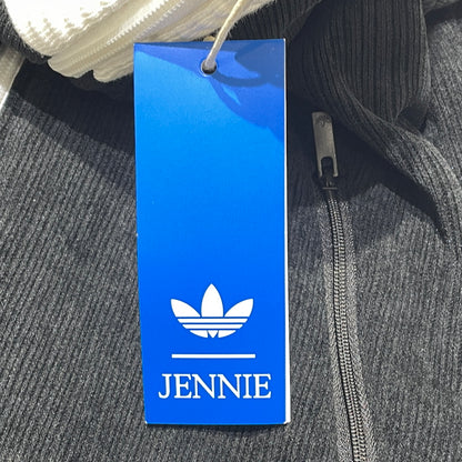 【中古品】【レディース】 ADIDAS アディダス × JENNIE ジェニー FAN OG TRACK TOP LD8924 ファン オリジナルス トラック トップス 長袖 ジャージ 170-260929-sa-14-teih サイズ：S カラー：ブラック 万代Net店