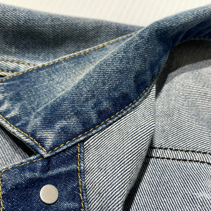 【中古品】【メンズ】 MAISON MARGIELA メゾン マルジェラ S50AM0537 S30561 22SS DISTRESSED DENIM JACKET 2022年春夏 ディストレスト デニム ジャケット アウター 141-260929-sa-15-teih サイズ：S カラー：インディゴ 万代Net店