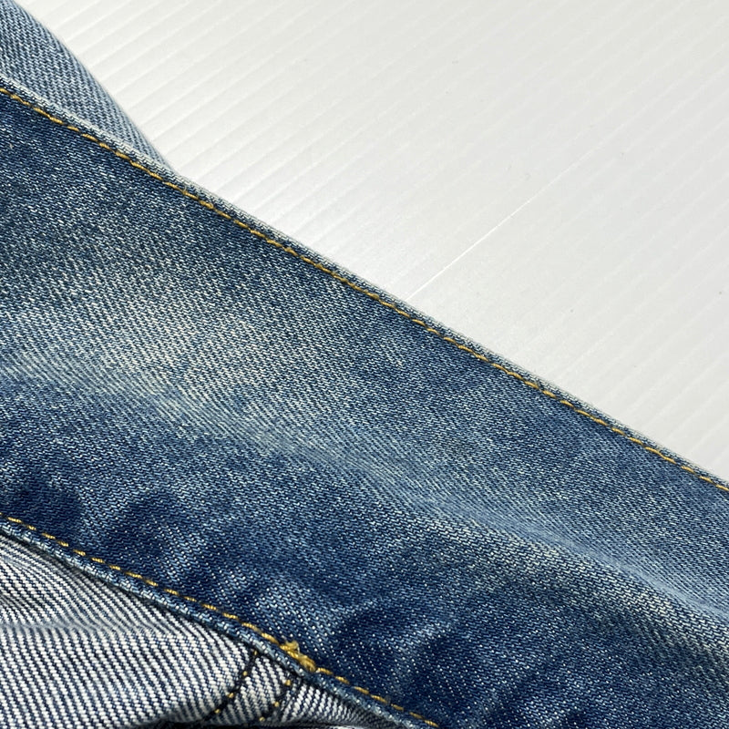 【中古品】【メンズ】 MAISON MARGIELA メゾン マルジェラ S50AM0537 S30561 22SS DISTRESSED DENIM JACKET 2022年春夏 ディストレスト デニム ジャケット アウター 141-260929-sa-15-teih サイズ：S カラー：インディゴ 万代Net店