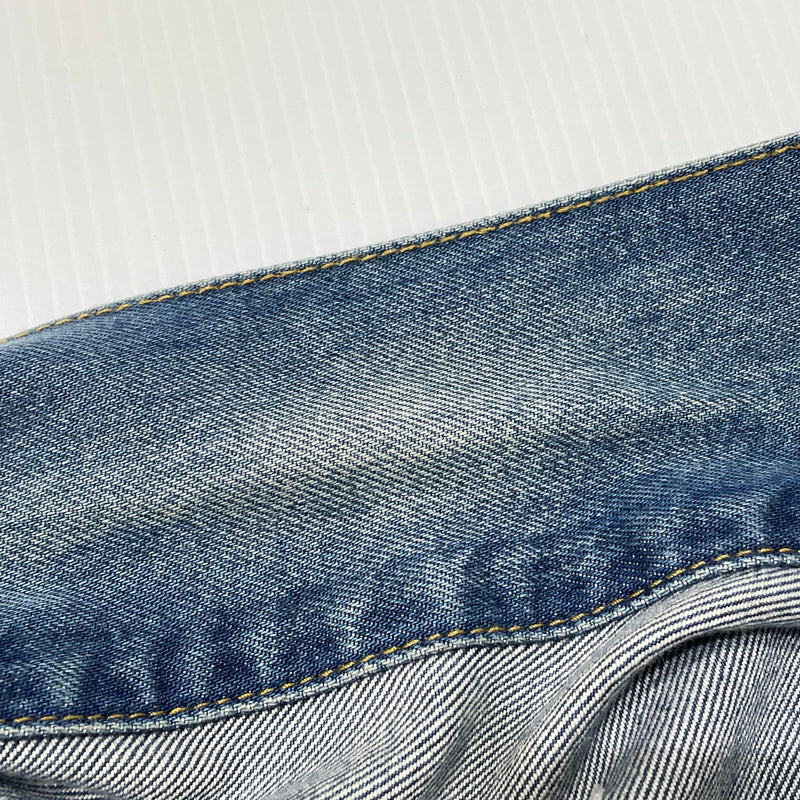 【中古品】【メンズ】 MAISON MARGIELA メゾン マルジェラ S50AM0537 S30561 22SS DISTRESSED DENIM JACKET 2022年春夏 ディストレスト デニム ジャケット アウター 141-260929-sa-15-teih サイズ：S カラー：インディゴ 万代Net店