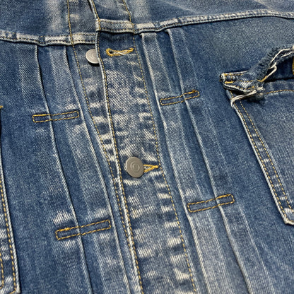 【中古品】【メンズ】 MAISON MARGIELA メゾン マルジェラ S50AM0537 S30561 22SS DISTRESSED DENIM JACKET 2022年春夏 ディストレスト デニム ジャケット アウター 141-260929-sa-15-teih サイズ：S カラー：インディゴ 万代Net店