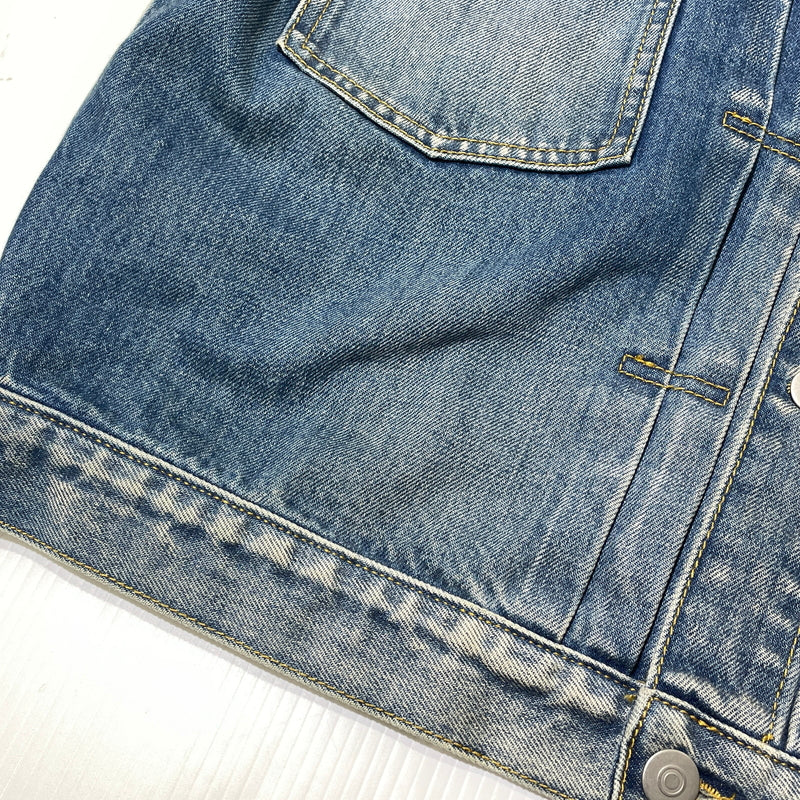 【中古品】【メンズ】 MAISON MARGIELA メゾン マルジェラ S50AM0537 S30561 22SS DISTRESSED DENIM JACKET 2022年春夏 ディストレスト デニム ジャケット アウター 141-260929-sa-15-teih サイズ：S カラー：インディゴ 万代Net店