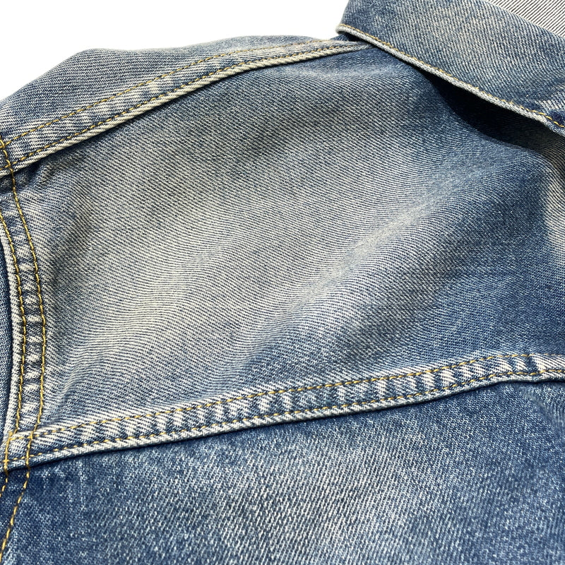 【中古品】【メンズ】 MAISON MARGIELA メゾン マルジェラ S50AM0537 S30561 22SS DISTRESSED DENIM JACKET 2022年春夏 ディストレスト デニム ジャケット アウター 141-260929-sa-15-teih サイズ：S カラー：インディゴ 万代Net店