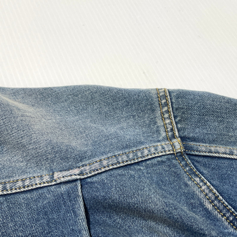 【中古品】【メンズ】 MAISON MARGIELA メゾン マルジェラ S50AM0537 S30561 22SS DISTRESSED DENIM JACKET 2022年春夏 ディストレスト デニム ジャケット アウター 141-260929-sa-15-teih サイズ：S カラー：インディゴ 万代Net店