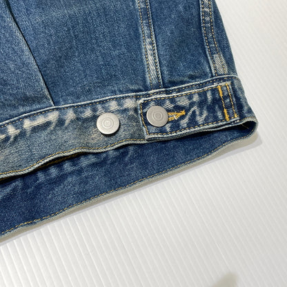 【中古品】【メンズ】 MAISON MARGIELA メゾン マルジェラ S50AM0537 S30561 22SS DISTRESSED DENIM JACKET 2022年春夏 ディストレスト デニム ジャケット アウター 141-260929-sa-15-teih サイズ：S カラー：インディゴ 万代Net店