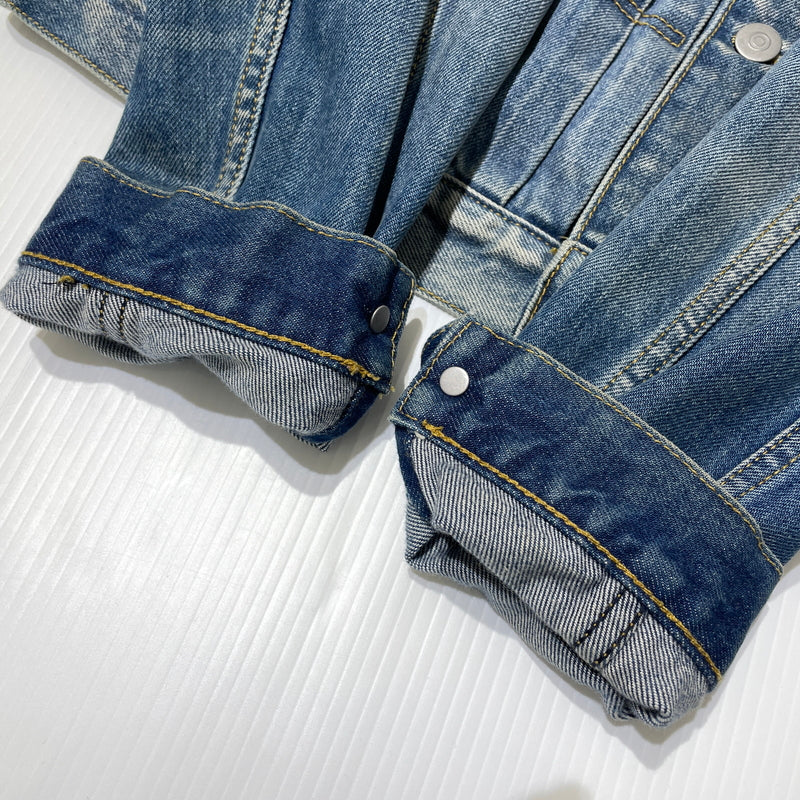 【中古品】【メンズ】 MAISON MARGIELA メゾン マルジェラ S50AM0537 S30561 22SS DISTRESSED DENIM JACKET 2022年春夏 ディストレスト デニム ジャケット アウター 141-260929-sa-15-teih サイズ：S カラー：インディゴ 万代Net店