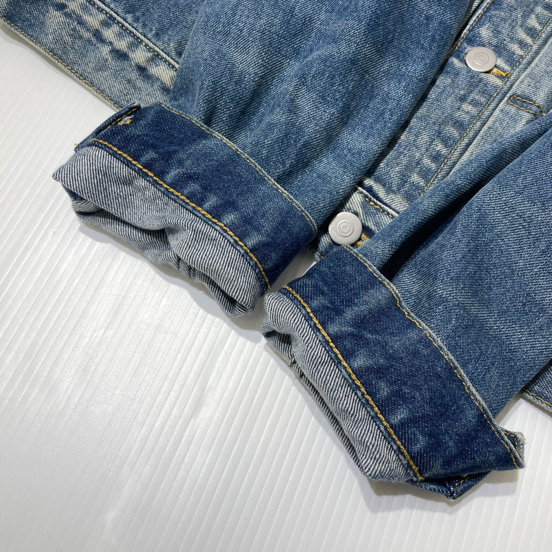 【中古品】【メンズ】 MAISON MARGIELA メゾン マルジェラ S50AM0537 S30561 22SS DISTRESSED DENIM JACKET 2022年春夏 ディストレスト デニム ジャケット アウター 141-260929-sa-15-teih サイズ：S カラー：インディゴ 万代Net店