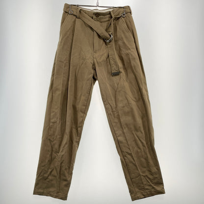 【中古品】【メンズ】 DOUBLET ダブレット SILK CHINO WIDE TAPERED TROUSERS 21SS10PT145 シルクチノ ワイドテーパード トラウザーズ ボトムス 151-260929-sa-09-teih サイズ：S カラー：ベージュ 万代Net店