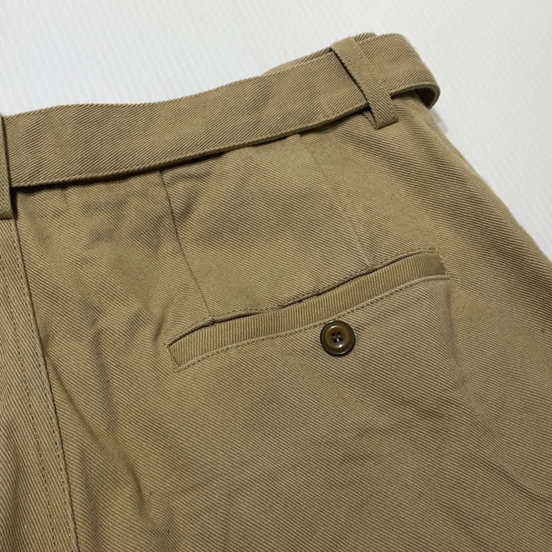 【中古品】【メンズ】 DOUBLET ダブレット SILK CHINO WIDE TAPERED TROUSERS 21SS10PT145 シルクチノ ワイドテーパード トラウザーズ ボトムス 151-260929-sa-09-teih サイズ：S カラー：ベージュ 万代Net店