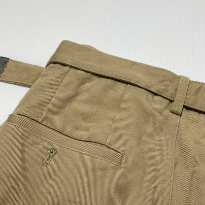 【中古品】【メンズ】 DOUBLET ダブレット SILK CHINO WIDE TAPERED TROUSERS 21SS10PT145 シルクチノ ワイドテーパード トラウザーズ ボトムス 151-260929-sa-09-teih サイズ：S カラー：ベージュ 万代Net店
