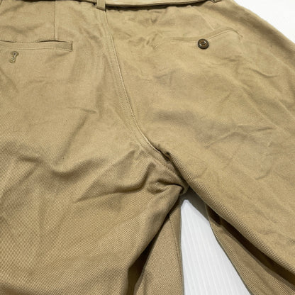 【中古品】【メンズ】 DOUBLET ダブレット SILK CHINO WIDE TAPERED TROUSERS 21SS10PT145 シルクチノ ワイドテーパード トラウザーズ ボトムス 151-260929-sa-09-teih サイズ：S カラー：ベージュ 万代Net店