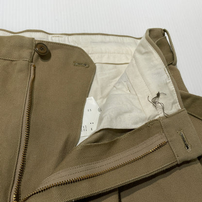 【中古品】【メンズ】 DOUBLET ダブレット SILK CHINO WIDE TAPERED TROUSERS 21SS10PT145 シルクチノ ワイドテーパード トラウザーズ ボトムス 151-260929-sa-09-teih サイズ：S カラー：ベージュ 万代Net店