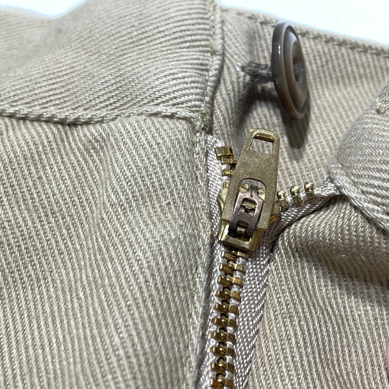 【中古品】【メンズ】 DOUBLET ダブレット SILK CHINO WIDE TAPERED TROUSERS 21SS10PT145 シルクチノ ワイドテーパード トラウザーズ ボトムス 151-260929-sa-09-teih サイズ：S カラー：ベージュ 万代Net店