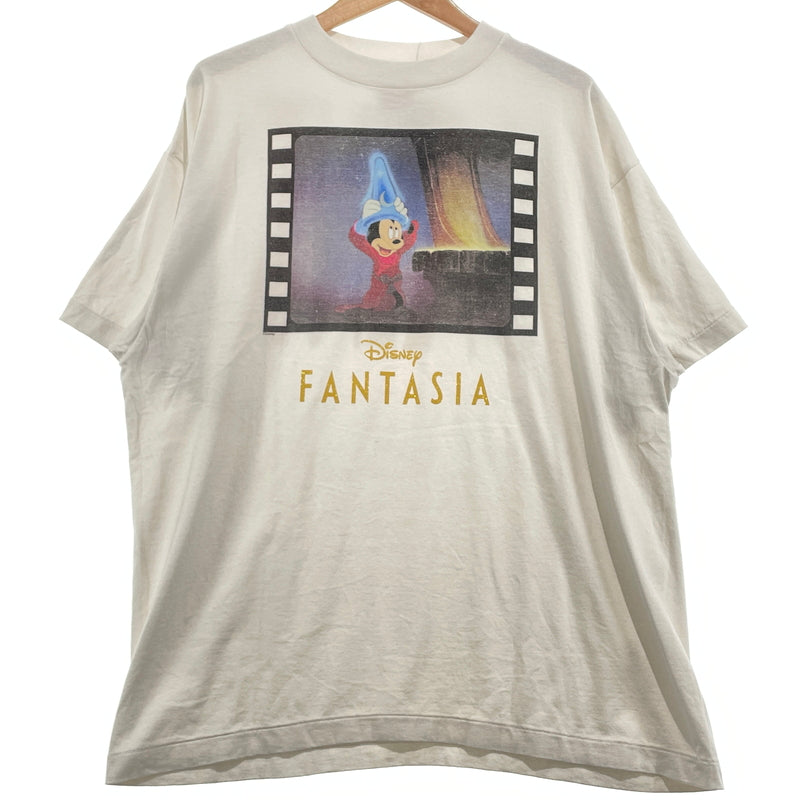 【中古品】【メンズ】 SAINT MICHAEL セント マイケル × DSNY ディズニー DSNY S/S TEE "FANTASIA" SM-MK1-0000-C86 ディズニー ショートスリーブ Tシャツ ファンタジア 半袖 トップス 140-260929-sa-21-teih サイズ：L カラー：ホワイト 万代Net店