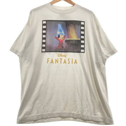 【中古品】【メンズ】 SAINT MICHAEL セント マイケル × DSNY ディズニー DSNY S/S TEE "FANTASIA" SM-MK1-0000-C86 ディズニー ショートスリーブ Tシャツ ファンタジア 半袖 トップス 140-260929-sa-21-teih サイズ：L カラー：ホワイト 万代Net店