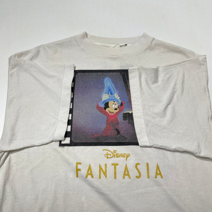 【中古品】【メンズ】 SAINT MICHAEL セント マイケル × DSNY ディズニー DSNY S/S TEE "FANTASIA" SM-MK1-0000-C86 ディズニー ショートスリーブ Tシャツ ファンタジア 半袖 トップス 140-260929-sa-21-teih サイズ：L カラー：ホワイト 万代Net店