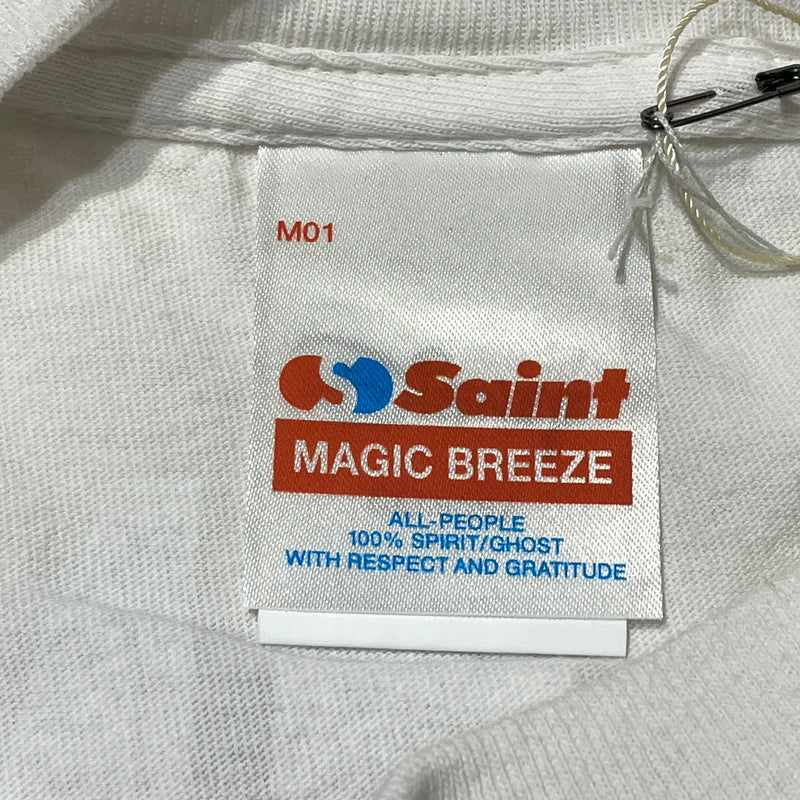 【中古品】【メンズ】 SAINT MICHAEL セント マイケル × DSNY ディズニー DSNY S/S TEE "FANTASIA" SM-MK1-0000-C86 ディズニー ショートスリーブ Tシャツ ファンタジア 半袖 トップス 140-260929-sa-21-teih サイズ：L カラー：ホワイト 万代Net店