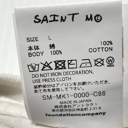 【中古品】【メンズ】 SAINT MICHAEL セント マイケル × DSNY ディズニー DSNY S/S TEE "FANTASIA" SM-MK1-0000-C86 ディズニー ショートスリーブ Tシャツ ファンタジア 半袖 トップス 140-260929-sa-21-teih サイズ：L カラー：ホワイト 万代Net店