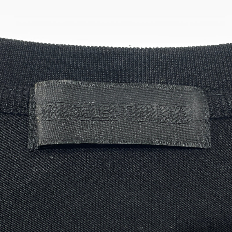 【中古品】【メンズ】 GOD SELECTION XXX ゴッド セレクション トリプルエックス × FRGMENT フラグメント 7TH ANNIVERSARY S/S TEE セブンス アニバーサリー ショートスリーブ Tシャツ 半袖 トップス 142-260929-sa-19-teih サイズ：XL カラー：ブラック 万代Net店