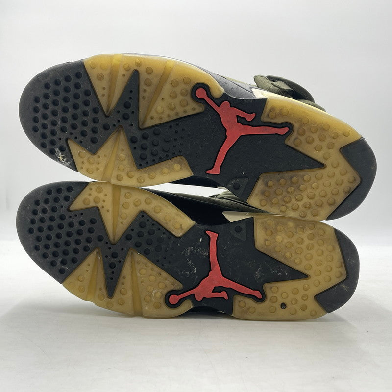 【中古品】【メンズ】 NIKE ナイキ× TRAVIS SCOTT トラヴィス・スコット 別注コラボ AIR JORDAN 6 RETRO "MEDIUM OLIVE" CN1084-200 エアジョーダン6 レトロ ミディアムオリーブ スニーカー 靴 160-260926-yo-13-teih サイズ：27.5cm カラー：カーキ 万代Net店