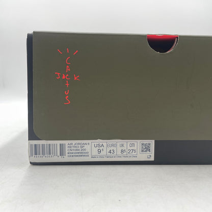【中古品】【メンズ】 NIKE ナイキ× TRAVIS SCOTT トラヴィス・スコット 別注コラボ AIR JORDAN 6 RETRO "MEDIUM OLIVE" CN1084-200 エアジョーダン6 レトロ ミディアムオリーブ スニーカー 靴 160-260926-yo-13-teih サイズ：27.5cm カラー：カーキ 万代Net店