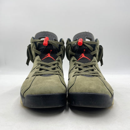 【中古品】【メンズ】 NIKE ナイキ× TRAVIS SCOTT トラヴィス・スコット 別注コラボ AIR JORDAN 6 RETRO "MEDIUM OLIVE" CN1084-200 エアジョーダン6 レトロ ミディアムオリーブ スニーカー 靴 160-260926-yo-13-teih サイズ：27.5cm カラー：カーキ 万代Net店