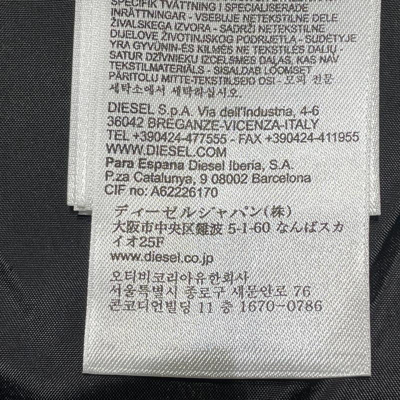 【中古品】【メンズ】 DIESEL ディーゼル GOATSKIN RIDERS JACKET A15303 ゴートスキン ライダース ジャケット アウター 141-260929-sa-16-teih サイズ：M カラー：ブラック 万代Net店