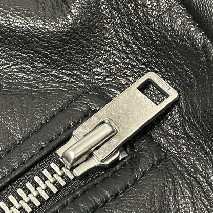 【中古品】【メンズ】 DIESEL ディーゼル GOATSKIN RIDERS JACKET A15303 ゴートスキン ライダース ジャケット アウター 141-260929-sa-16-teih サイズ：M カラー：ブラック 万代Net店