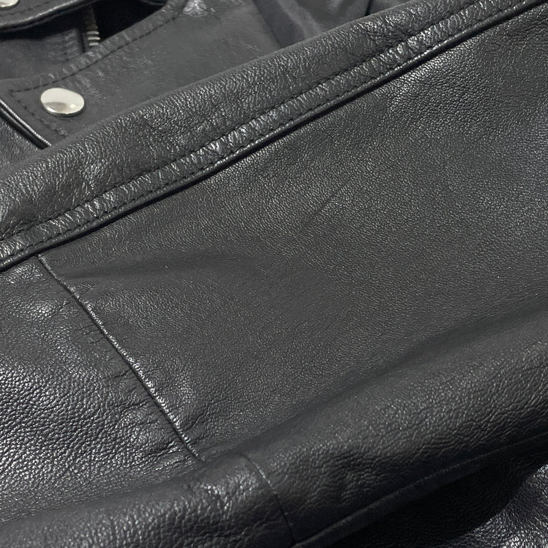 【中古品】【メンズ】 DIESEL ディーゼル GOATSKIN RIDERS JACKET A15303 ゴートスキン ライダース ジャケット アウター 141-260929-sa-16-teih サイズ：M カラー：ブラック 万代Net店