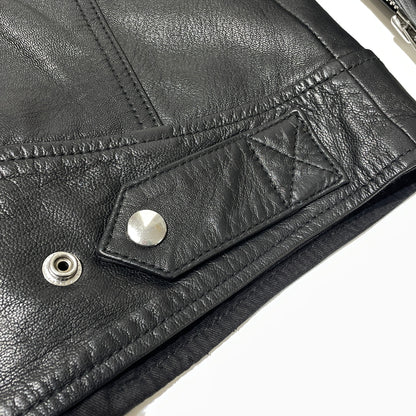 【中古品】【メンズ】 DIESEL ディーゼル GOATSKIN RIDERS JACKET A15303 ゴートスキン ライダース ジャケット アウター 141-260929-sa-16-teih サイズ：M カラー：ブラック 万代Net店