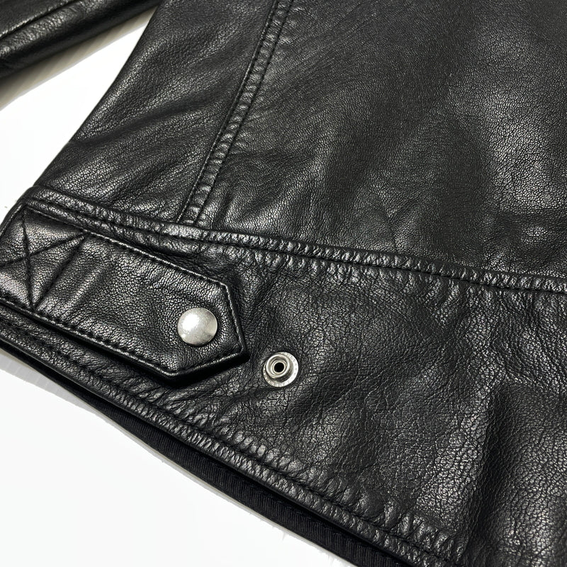 【中古品】【メンズ】 DIESEL ディーゼル GOATSKIN RIDERS JACKET A15303 ゴートスキン ライダース ジャケット アウター 141-260929-sa-16-teih サイズ：M カラー：ブラック 万代Net店