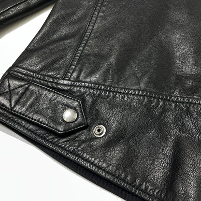 【中古品】【メンズ】 DIESEL ディーゼル GOATSKIN RIDERS JACKET A15303 ゴートスキン ライダース ジャケット アウター 141-260929-sa-16-teih サイズ：M カラー：ブラック 万代Net店