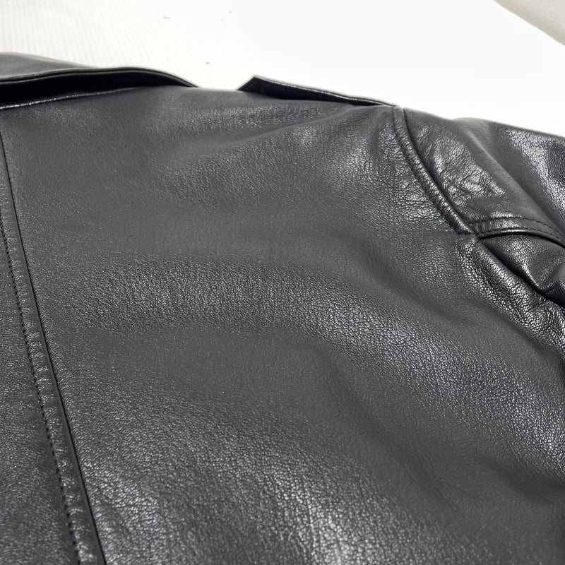 【中古品】【メンズ】 DIESEL ディーゼル GOATSKIN RIDERS JACKET A15303 ゴートスキン ライダース ジャケット アウター 141-260929-sa-16-teih サイズ：M カラー：ブラック 万代Net店
