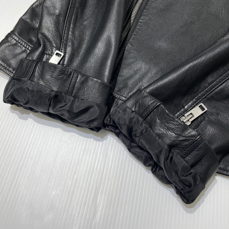 【中古品】【メンズ】 DIESEL ディーゼル GOATSKIN RIDERS JACKET A15303 ゴートスキン ライダース ジャケット アウター 141-260929-sa-16-teih サイズ：M カラー：ブラック 万代Net店