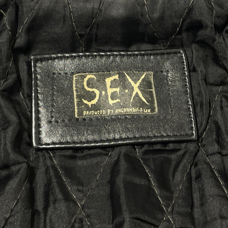 【現状渡し品】【メンズ】 SEX PRODUCED BY ANGROMANIA セックス プロデュースド バイ アングマニア COWHIDE DOUBLERIDER'S JACKET 牛革 ダブルライダース ジャケット アウター 145-260929-sa-17-teih 万代Net店
