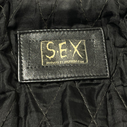 【現状渡し品】【メンズ】 SEX PRODUCED BY ANGROMANIA セックス プロデュースド バイ アングマニア COWHIDE DOUBLERIDER'S JACKET 牛革 ダブルライダース ジャケット アウター 145-260929-sa-17-teih 万代Net店